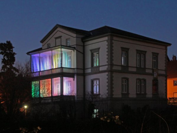Lichtinstallation Villa Bosch