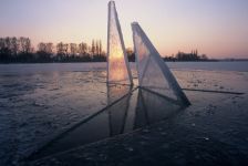 Landart Eisskulpturen